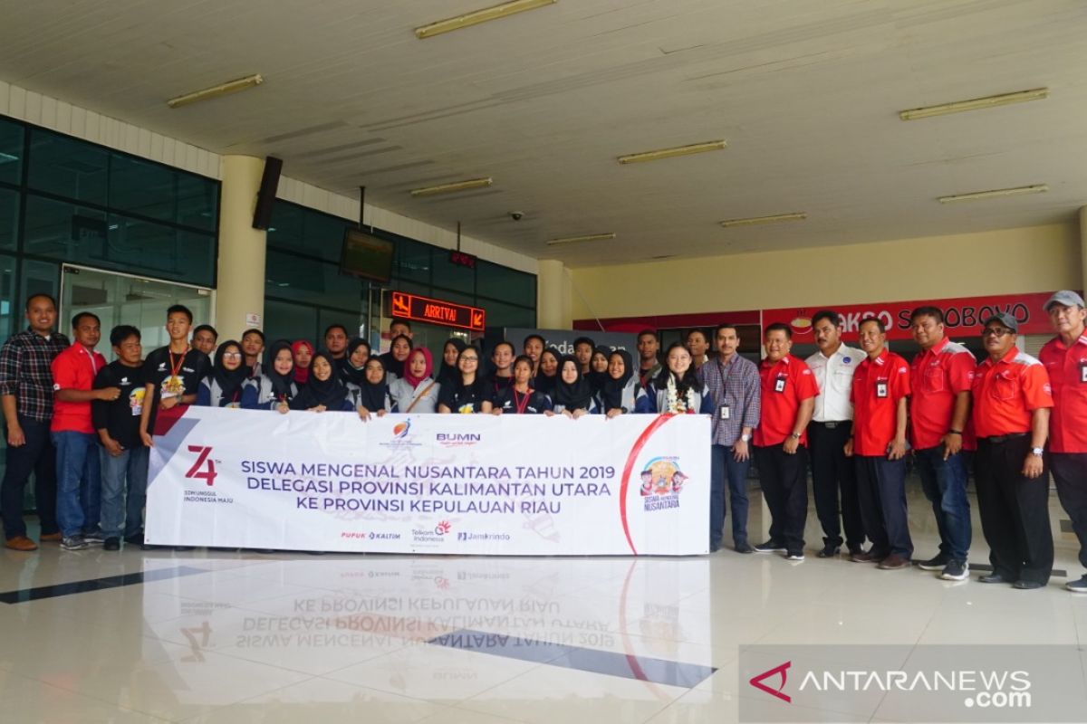 Peserta SMN 2019 Kaltara tiba di Tanjung Pinang