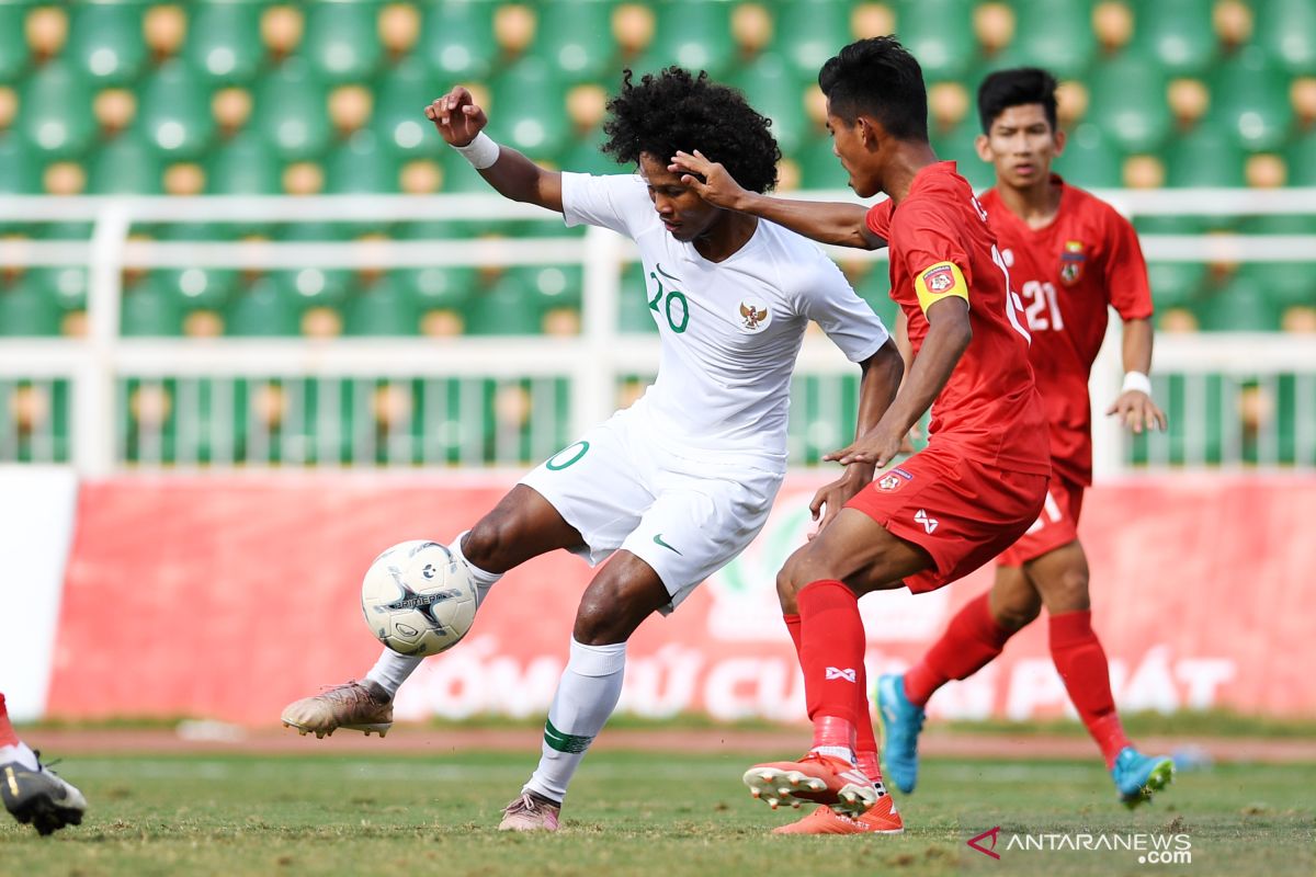 Indonesia juara Grup A Piala AFF U-18, setelah imbang 1-1 lawan Myanmar