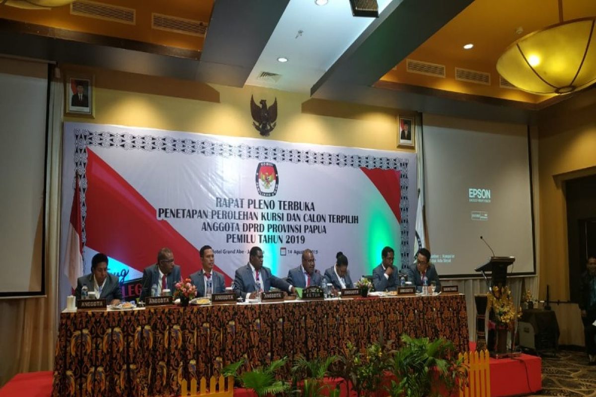 KPU Papua tetapkan caleg terpilih DPRP