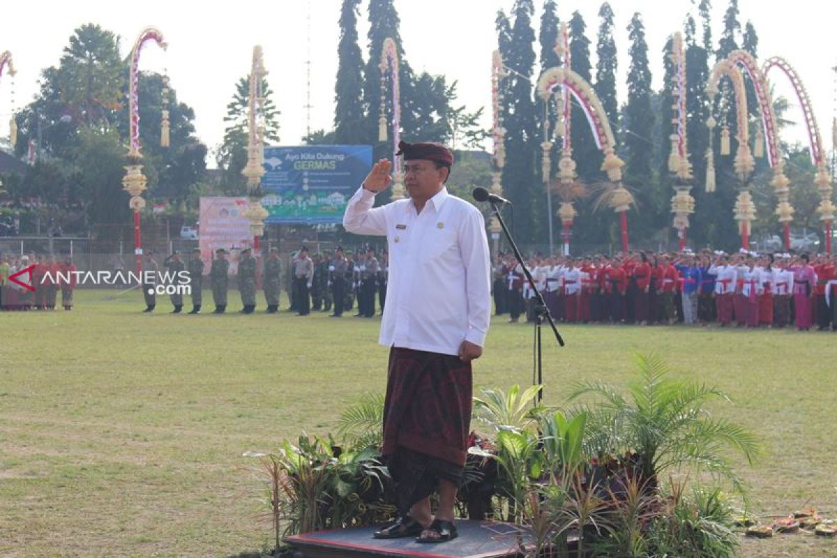 Bupati Bangli pimpin apel HUT ke-61 Propinsi Bali