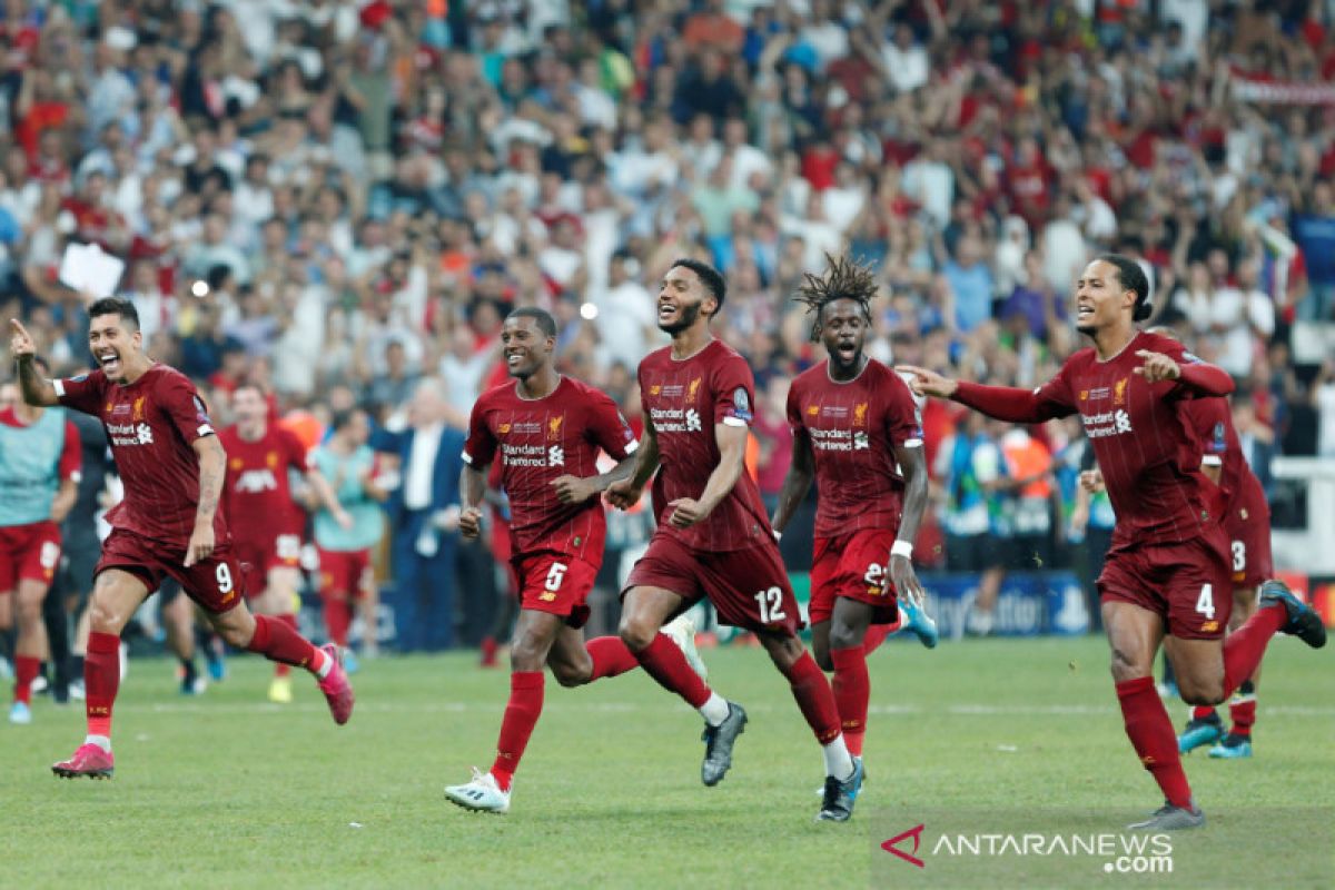 Liverpool samai rekor Real Madrid setelah juarai Piala Super Eropa 2019,