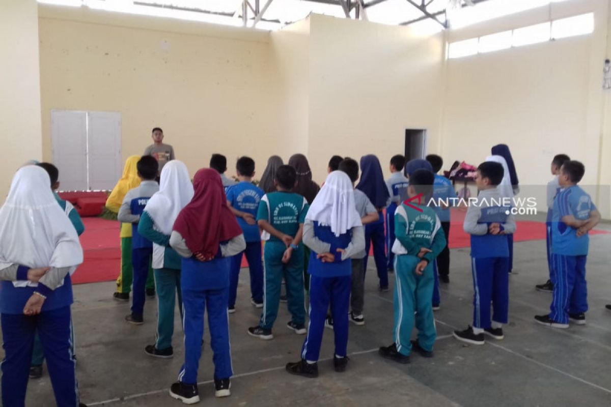 Satlantas Polres Waykanan terapkan kedisiplinan lewat polisi cilik