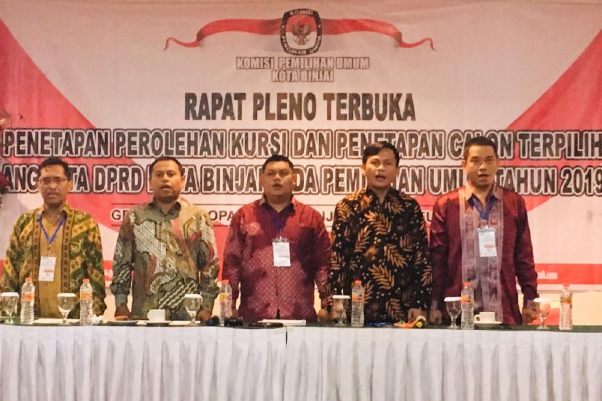 KPU Binjai tetapkan 30 anggota DPRD