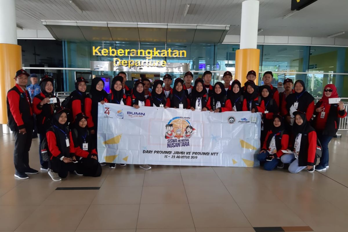 Peserta SMN Jambi 2019 diberangkatkan ke NTT