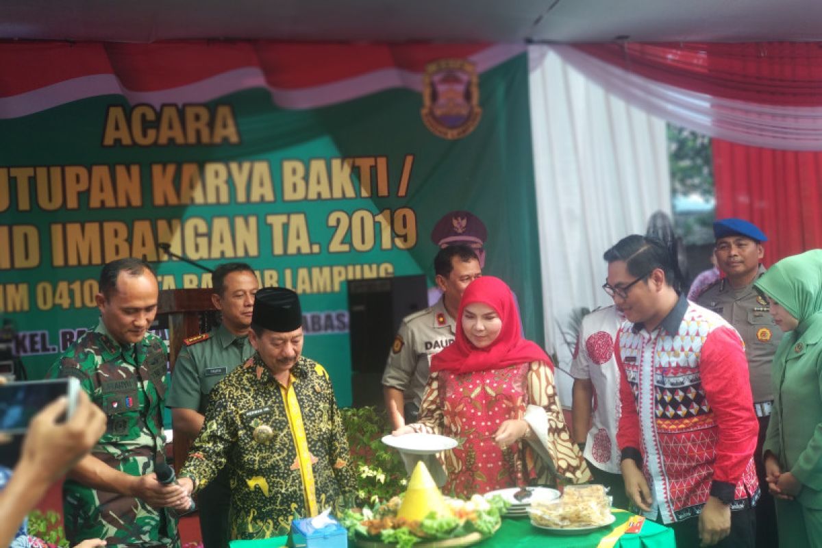 Wali Kota Bandarlampung minta warga jaga hasil karya bakti TNI