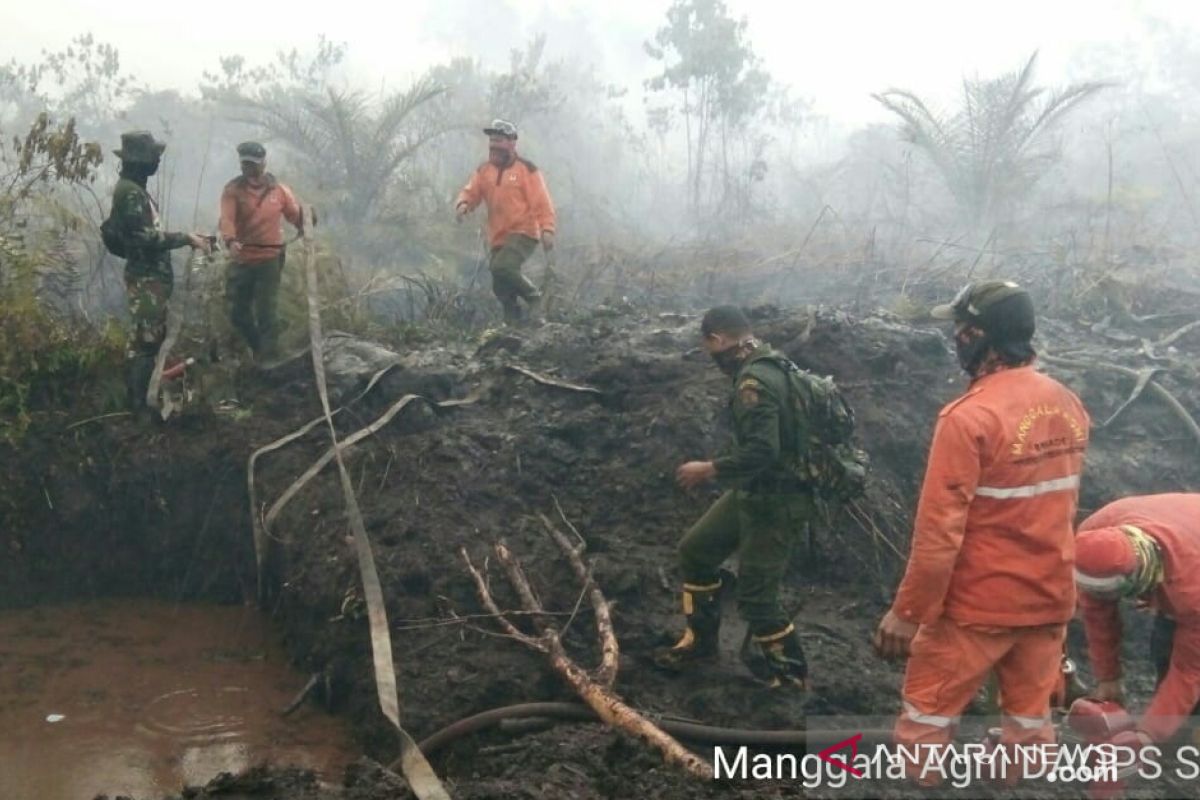 Hujan guyur Siak, Manggala Agni tetap lakukan pemadaman