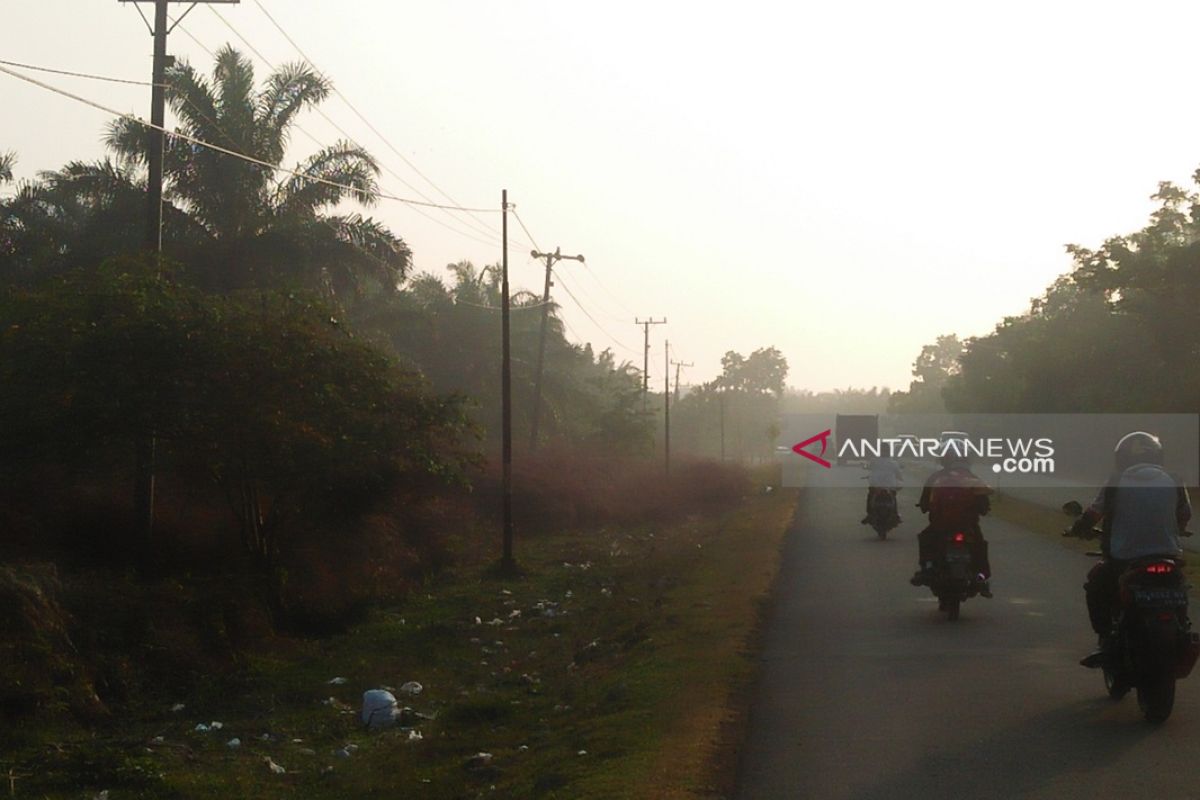 Kabut asap selimuti sebagian wilayah Mukomuko