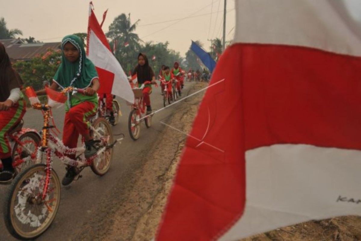 Sepeda hias HUT Kemerdekaan RI