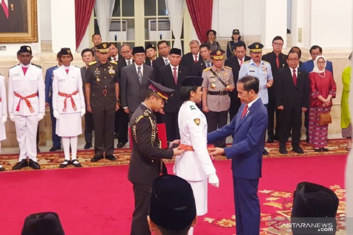 Presiden Joko Widodo kukuhkan Paskibraka 2019