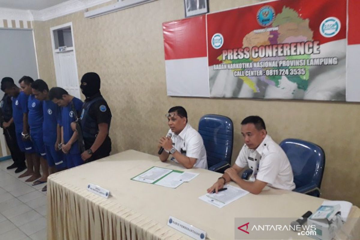 BNNP Lampung gagalkan pengiriman 7 kg sabu-sabu asal Aceh