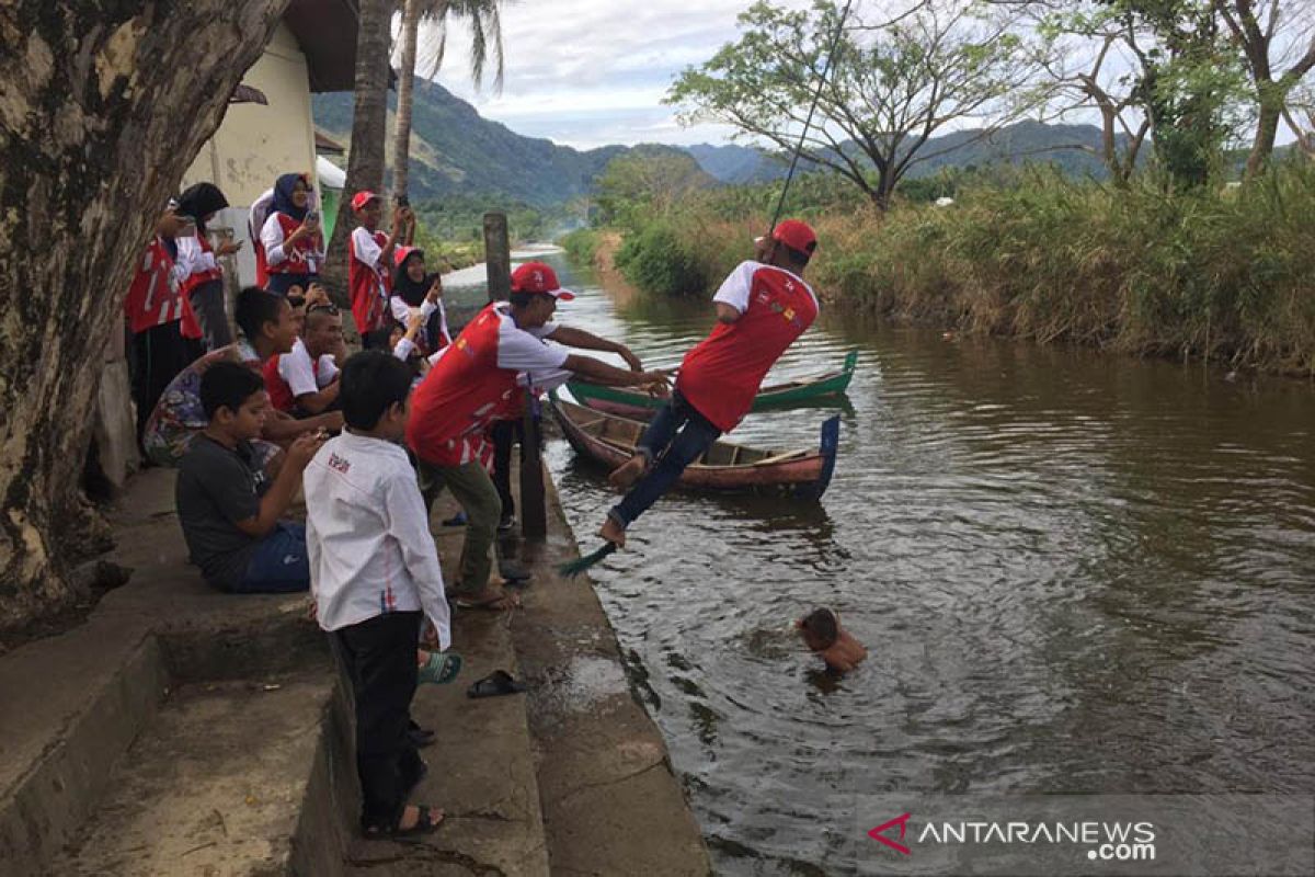 Peserta SMN Banten kagumi keindahan Gampong Nusa