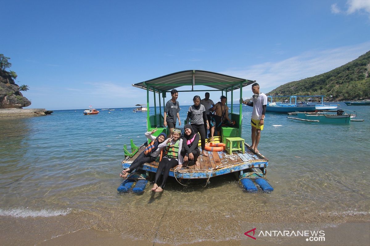 Keindahan taman laut Olele-Bone Bolango pikat peserta SMN Jatim