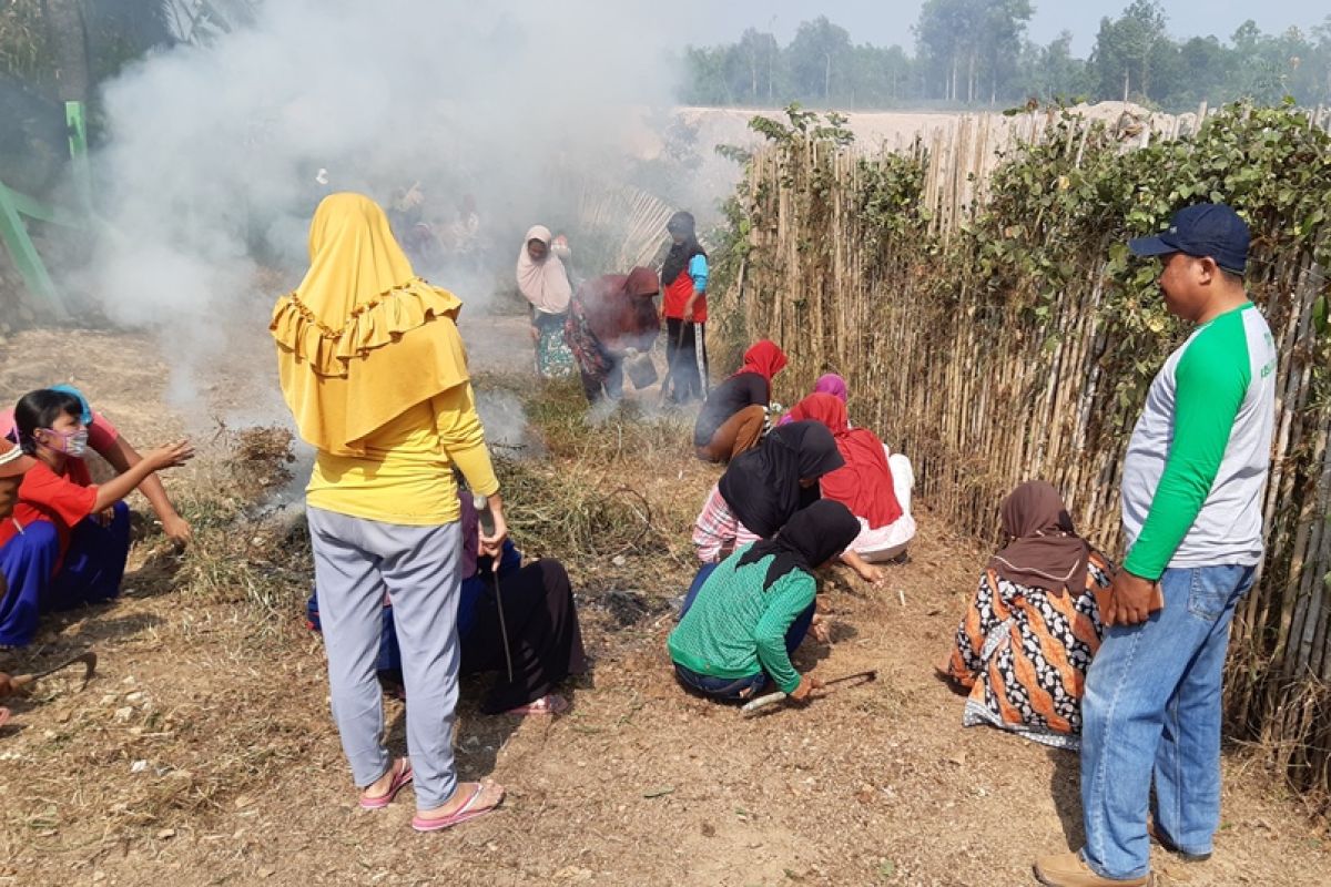 Padat Karya Tunai di Desa Jebak  Kabupaten Batanghari