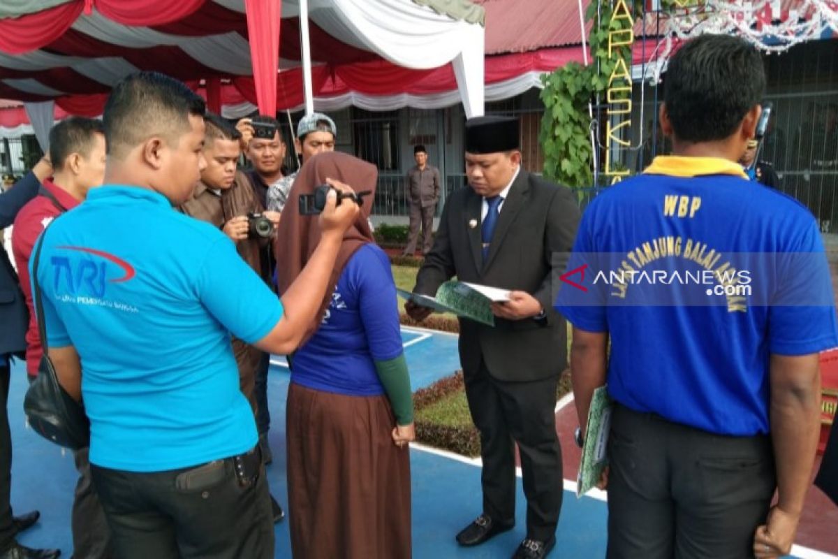 833 WBP Lapas Pulo Simardan Tanjungbalai dapat remisi kemerdekaan, dua bebas