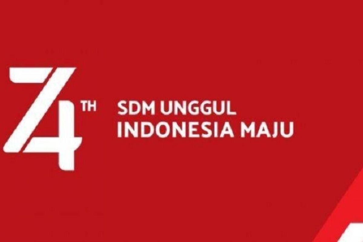 Lima kata tentang tema HUT ke-74 RI : "SDM Unggul Indonesia Maju"