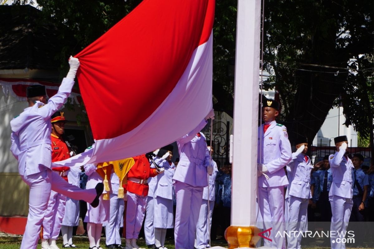 Upacara HUT Kemerdekaan RI di Gorontalo berjalan lancar