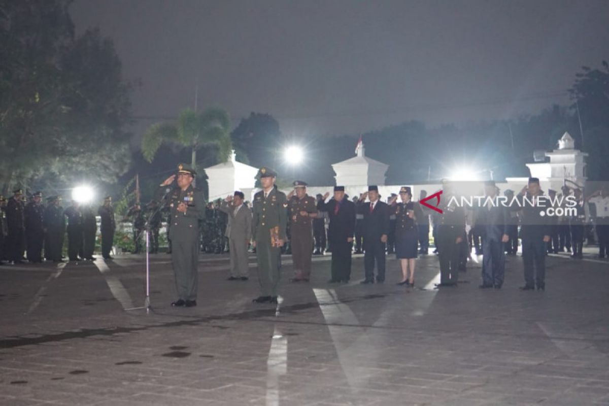 Kodim 0403 OKU gelar upacara kehormatan  di Taman Makam Pahlawan