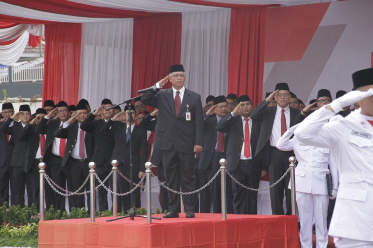 OJK Lampung libatkan perwakilan LJK pada upacara HUT RI