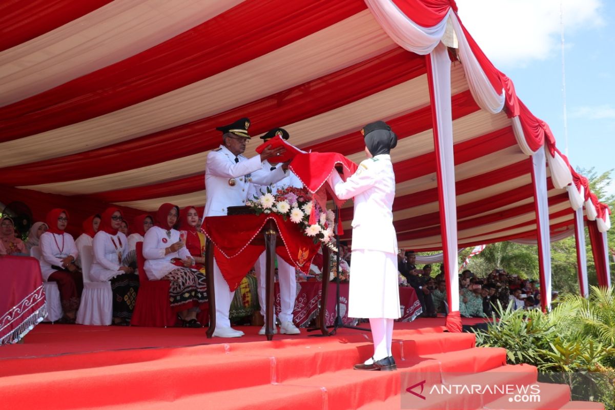 Bupati inspektur upacara HUT RI