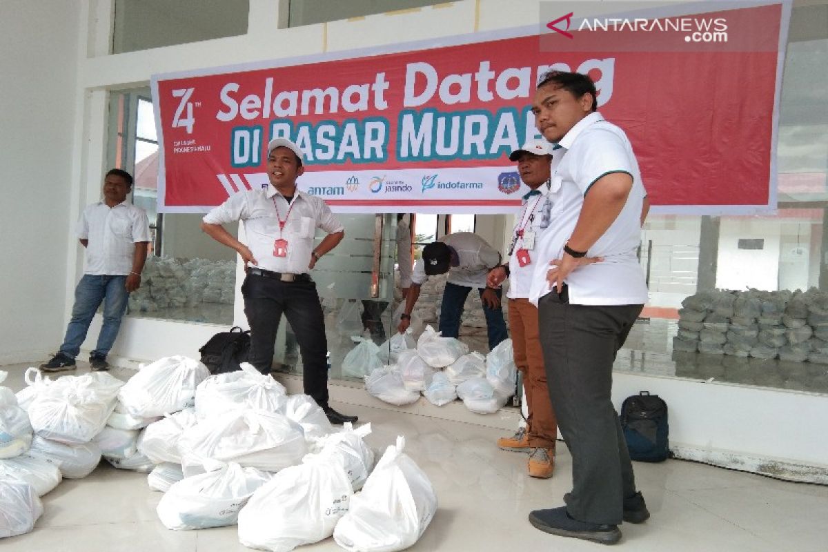 Rangkaian BHUN, PT Antam gelar pasar murah