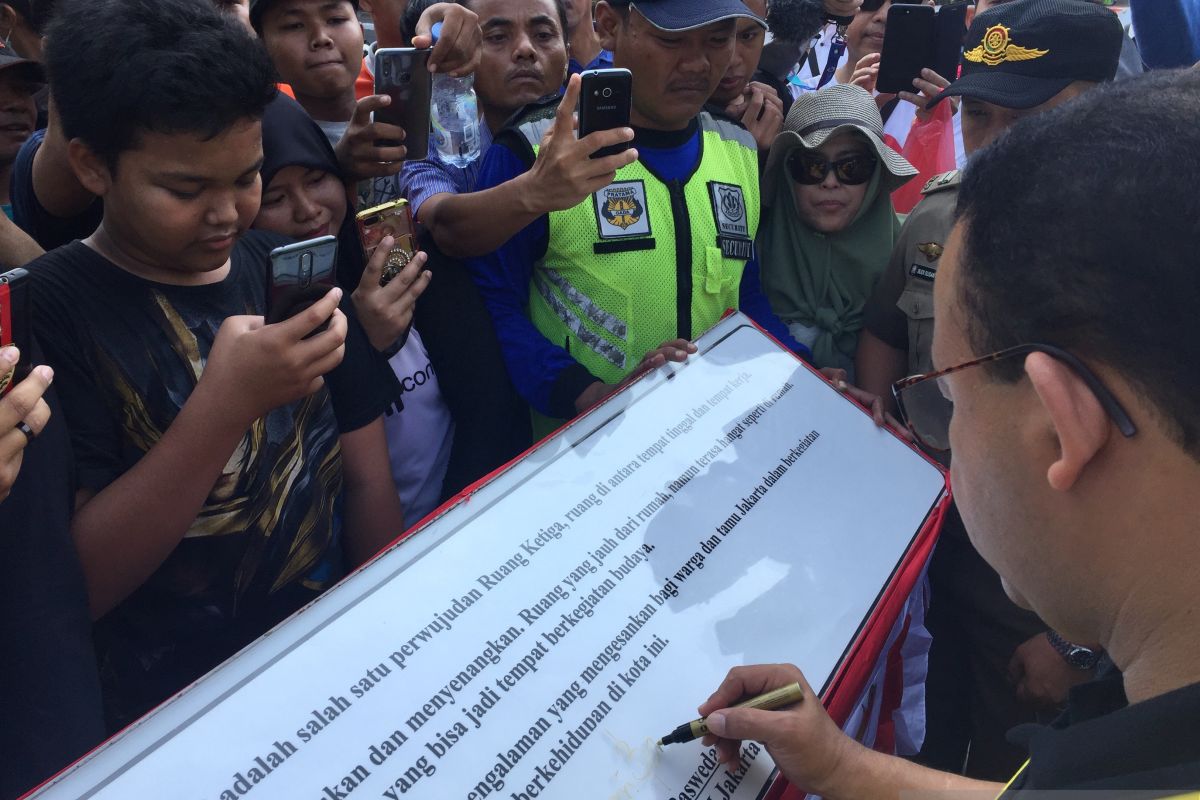 Jakarta Governor inaugurates Dukuh Atas cultural spot