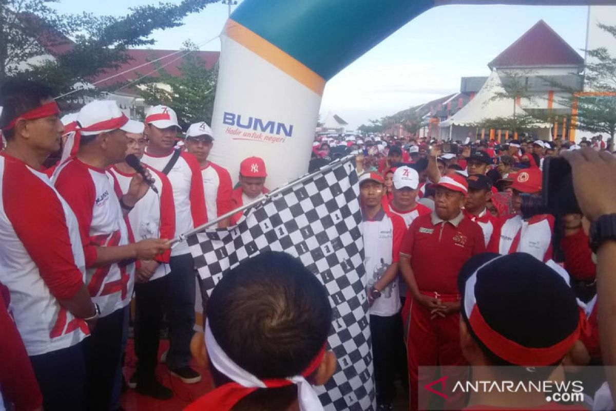 Ribuan warga Kolaka ikuti jalan santai BHUN