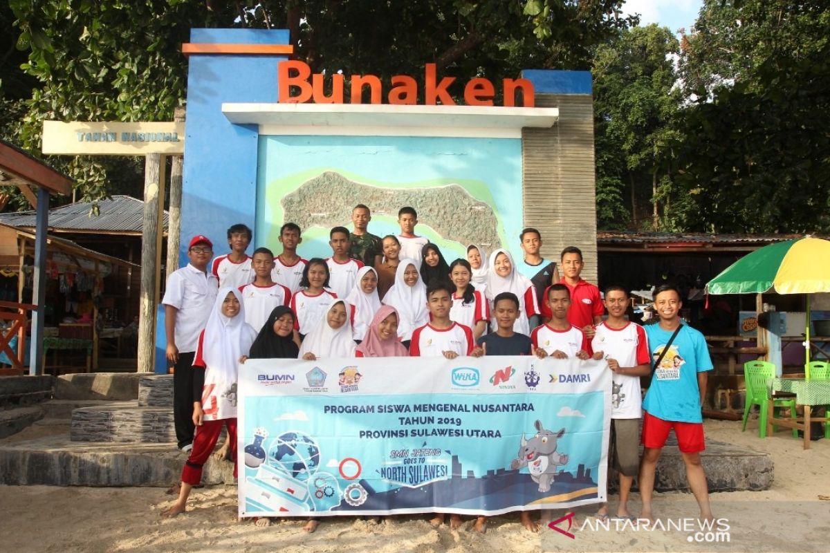 Peserta SMN Jawa Tengah nikmati keindahan Taman Laut Bunaken