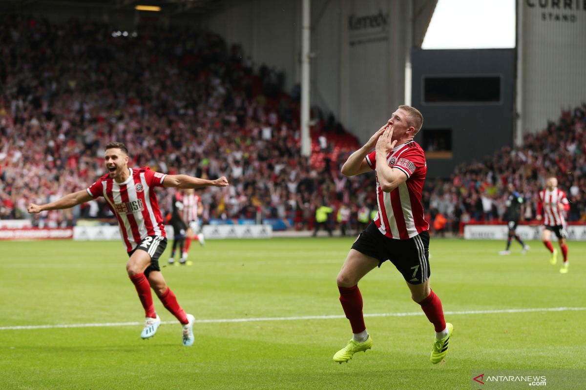 Sheffield United cukur Burnley 3-0 dan dekatkan jarak dengan Arsenal