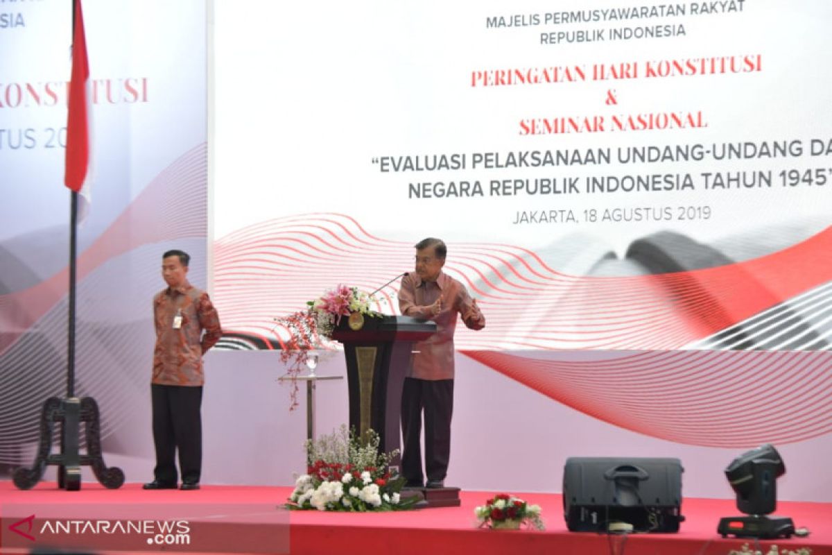 "Living Constitution" bisa saja diterapkan di Indonesia, kata Wapres