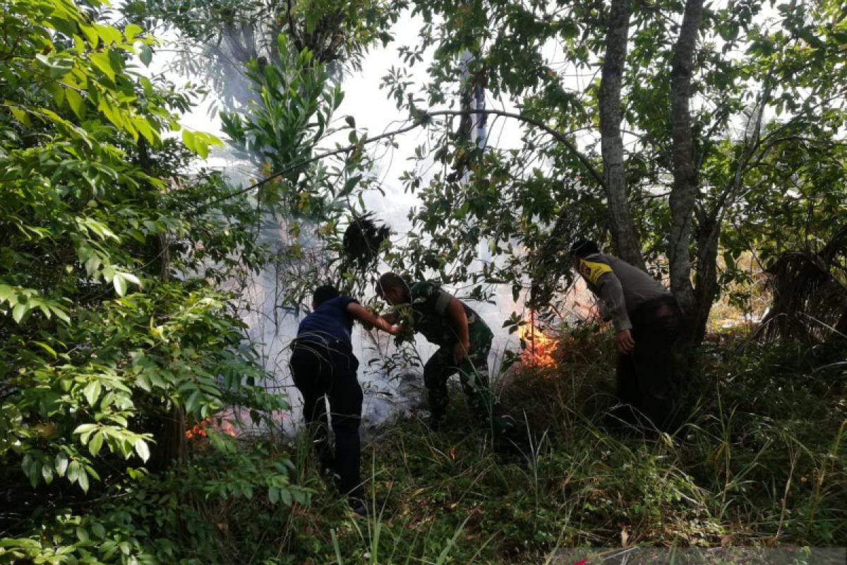 Kebakaran lahan terjadi di beberapa lokasi di Bangka Barat