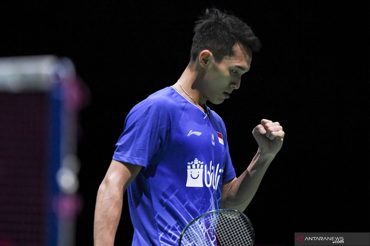 Jonatan Christie melangkah ke babak 16 besar kejuaraan dunia bulu tangkis BWF