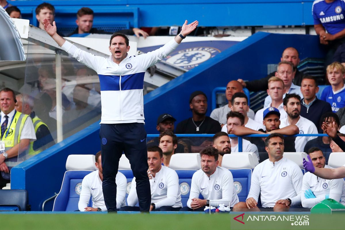 Lampard belum mencetak debut kemenangan sebaagai pelatih Chelsea