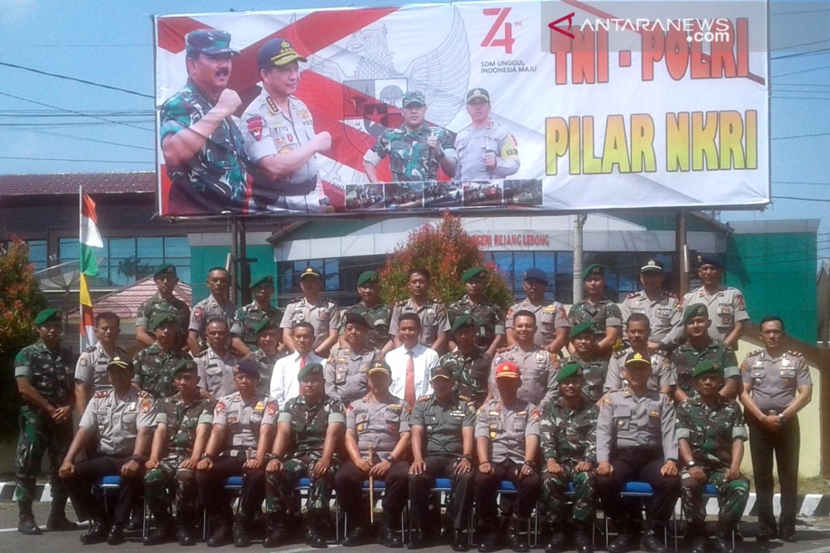 Polres Rejang Lebong tingkatkan sinergisitas dengan prajurit TNI