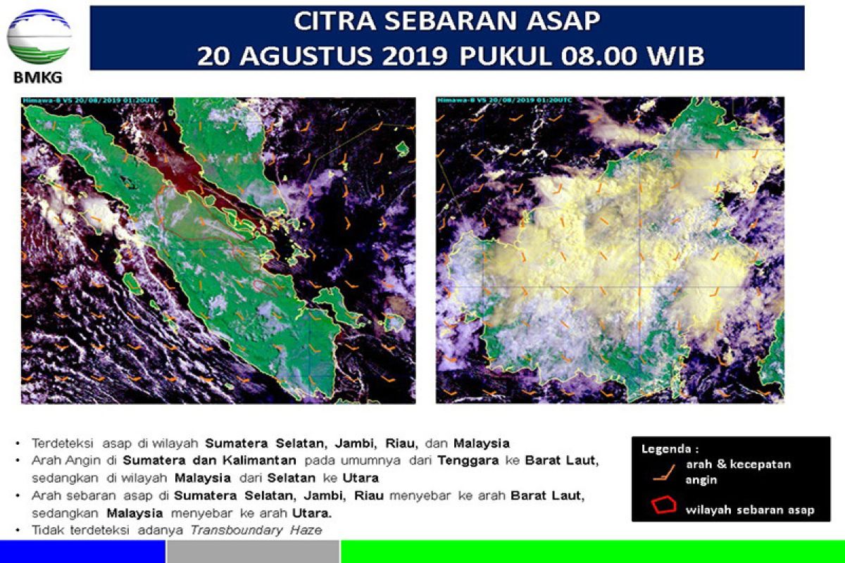 Asap karhutla di Riau diperparah kiriman dari Sumatera Selatan