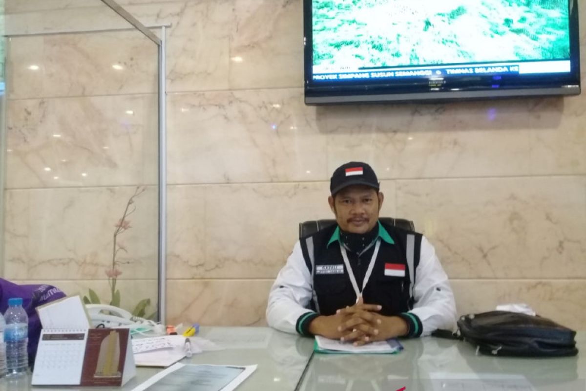 Jamaah haji asal Bangka tiba di embarkasi Palembang 23 Agustus 2019