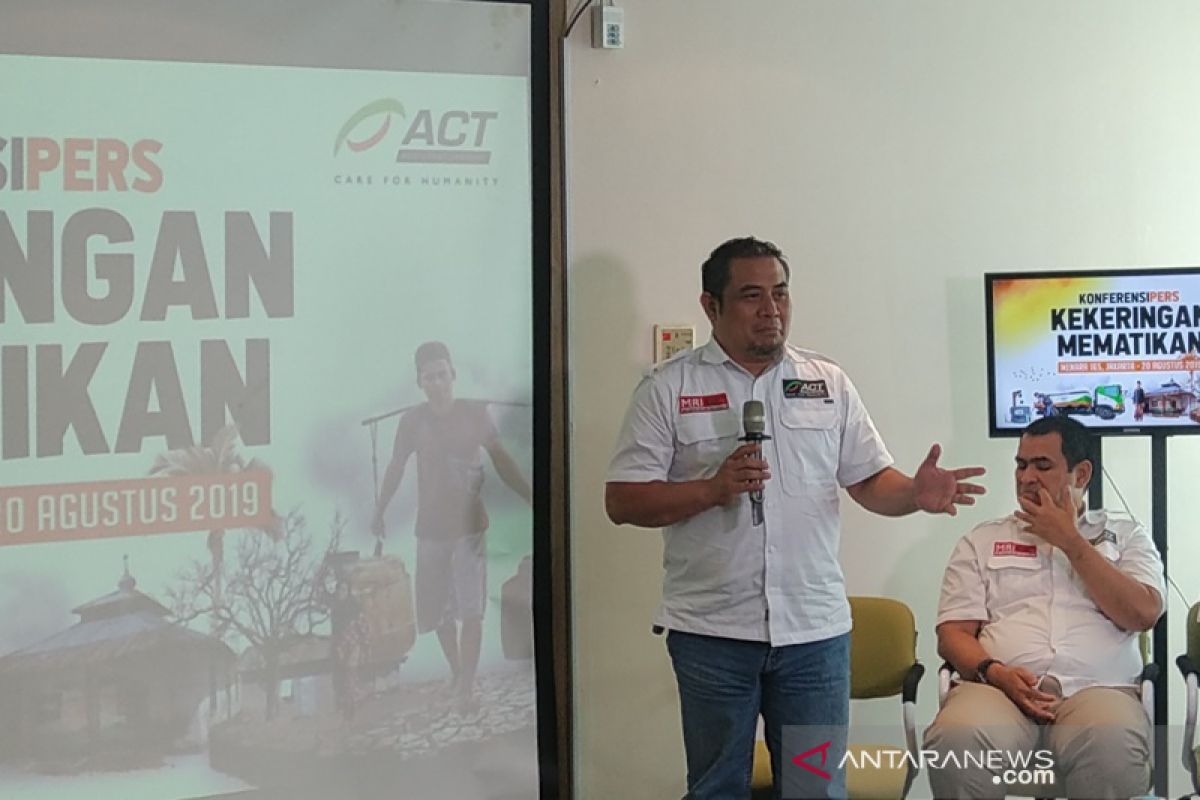 ACT beri bantuan air bersih-pangan-medis untuk wilayah kekeringan