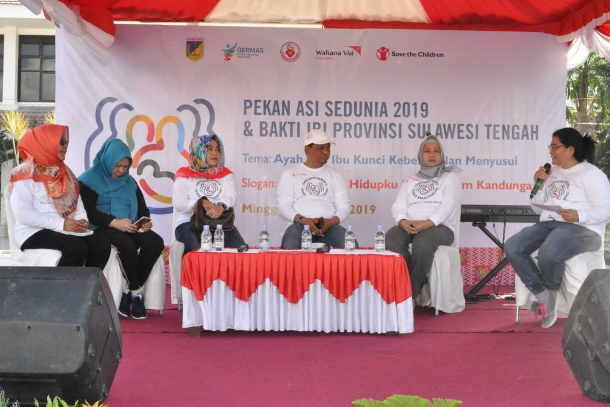 WVI-DP3A Sulteng serukan pentingnya ASI  bagi anak