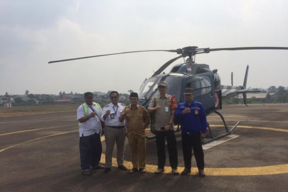 Gubernur Jambi susuri titik karhutla dari udara