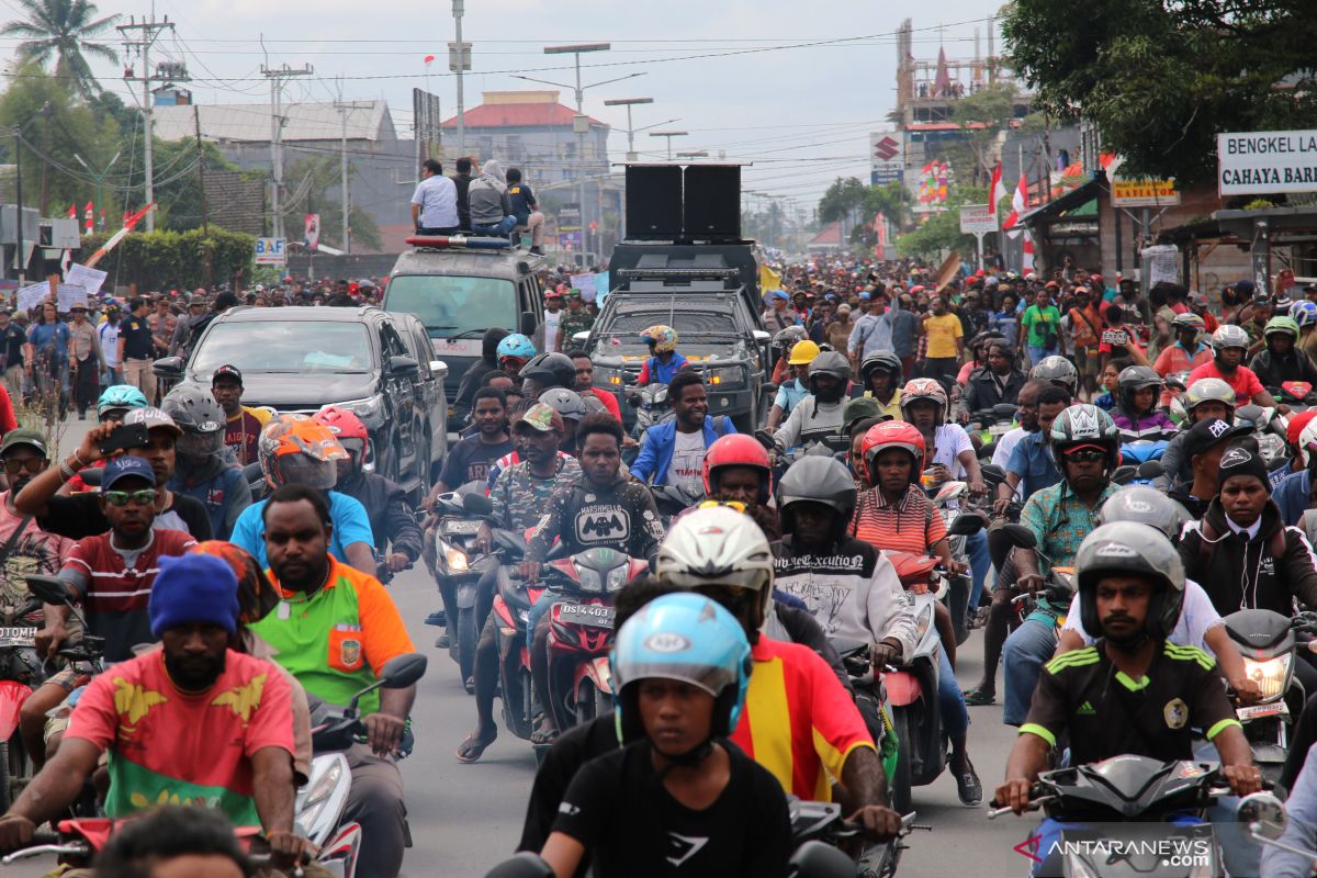 Polri: Lima titik aksi di Papua hari ini berakhir aman dan kondusif