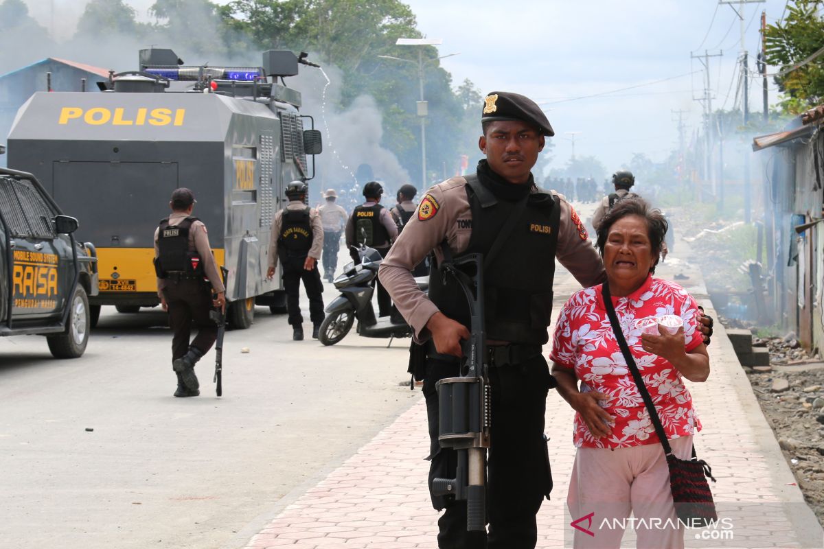 Polri-TNI amankan sejumlah obyek strategis di Timika