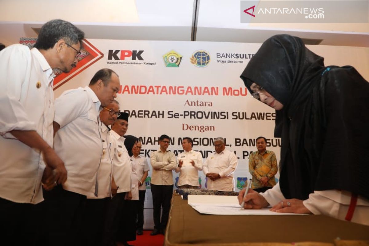 KPK saksikan penandatangan MoU Pemprov dan Bank Sultra