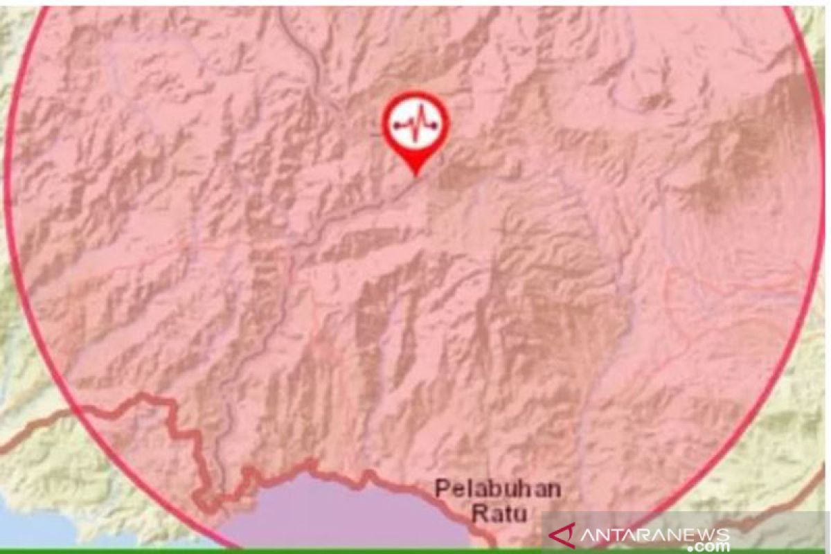 Gempa Sukabumi akibat sesar yang aktif