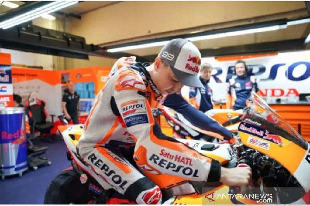 Pasca cidera Lorenzo kembali ke garasi Repsol Honda di  Silverstone