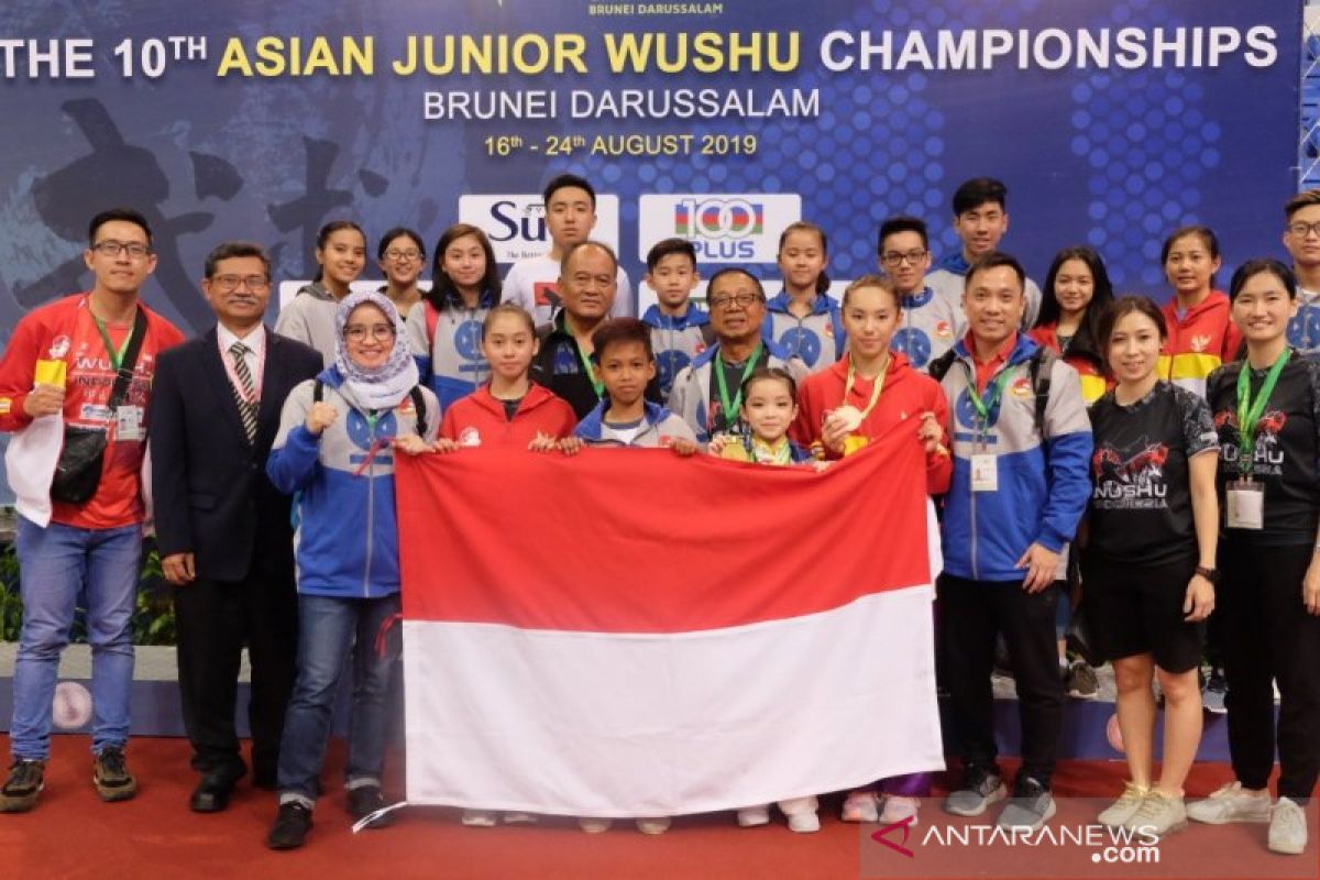 Atlet cilik Indonesia raih emas pada kejuaraan wushu junior Asia