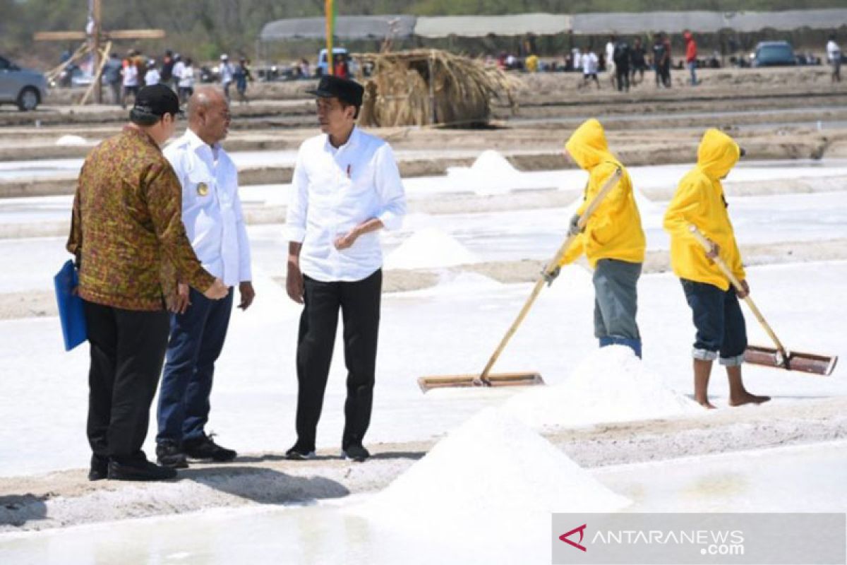 Jokowi to Nunkurus, ascertain salt supply