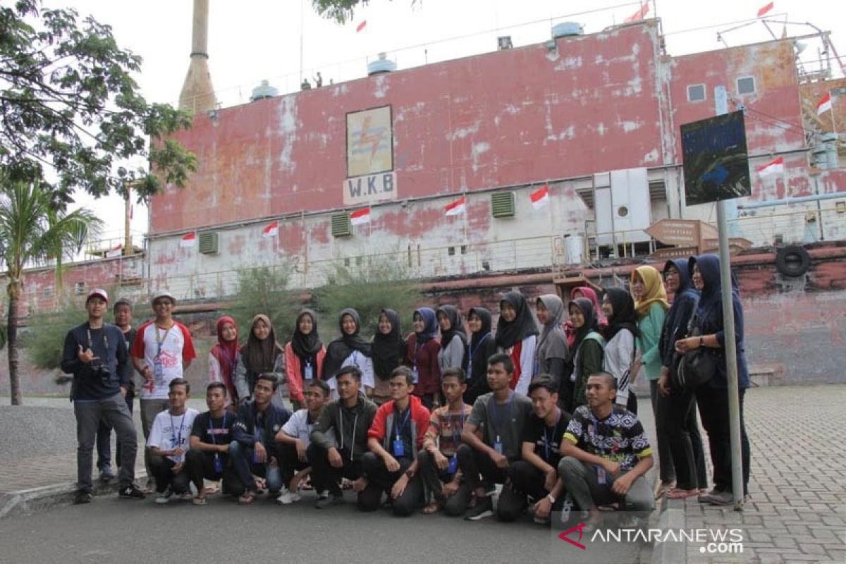 Kunjungi Kapal Apung PLTD, Peserta SMN Banten bisa rasakan kedahsyatan tsunami Aceh