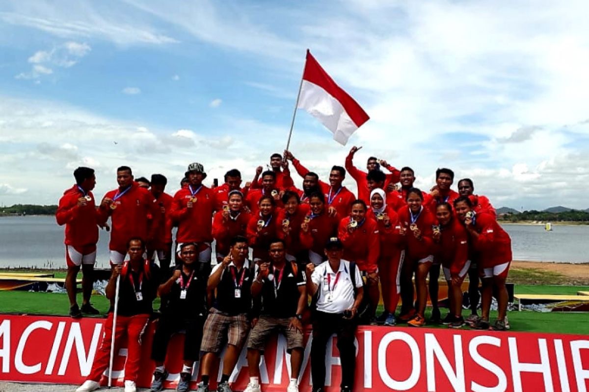 Tim dragon boat Indonesia bawa pulang status juara dunia