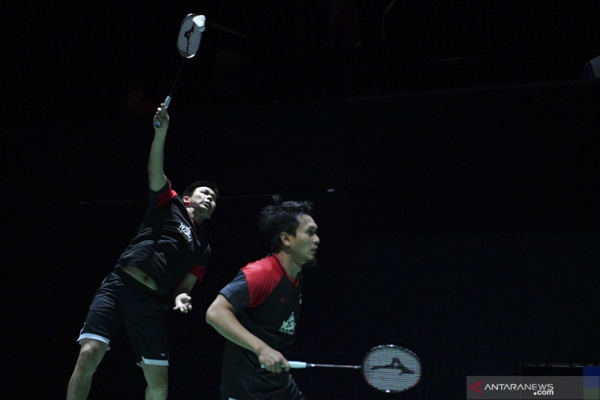 Ahsan/Hendra melaju ke perempat final