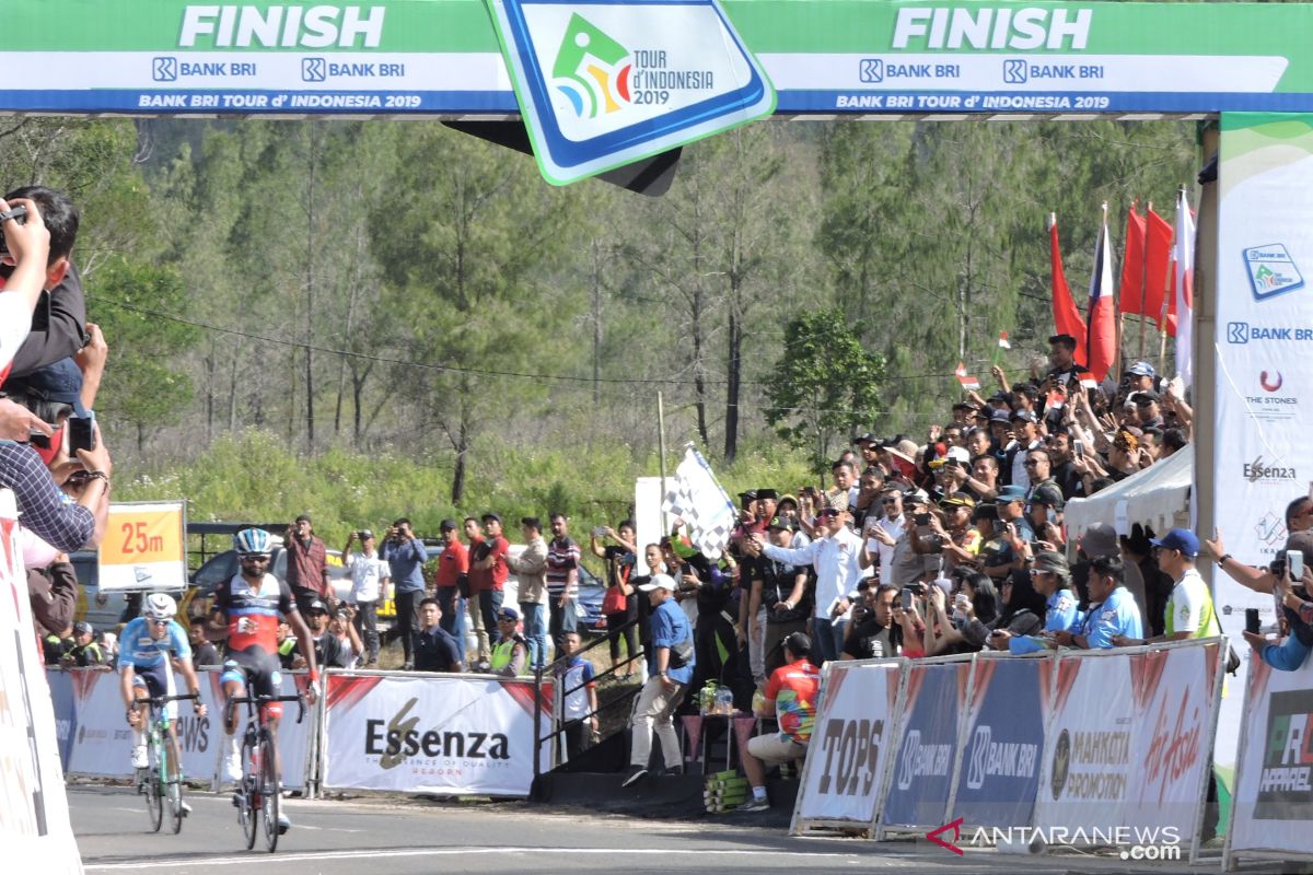 Klasemen hingga etape keempat BRI Tour d'Indonesia