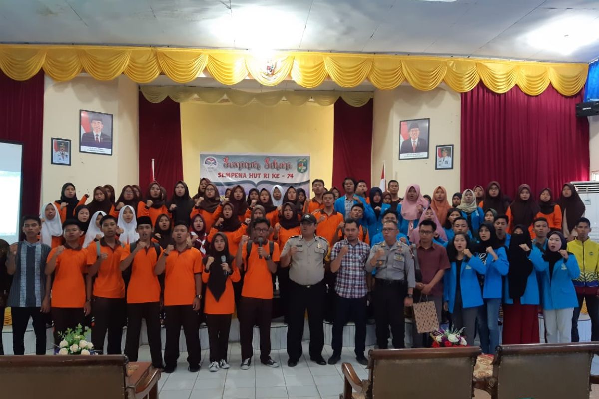 Pelajar dan mahasiswa di Tanjungpinang deklarasi tolak radikalisme